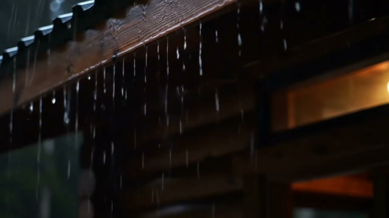 Sleep Meditation with Rainfall Background