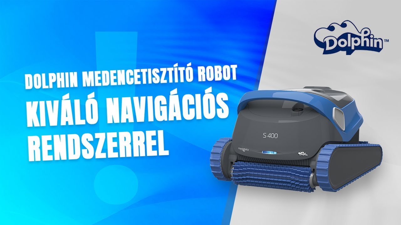 Dolphin medencetisztító robot kiváló navigációs rendszerrel