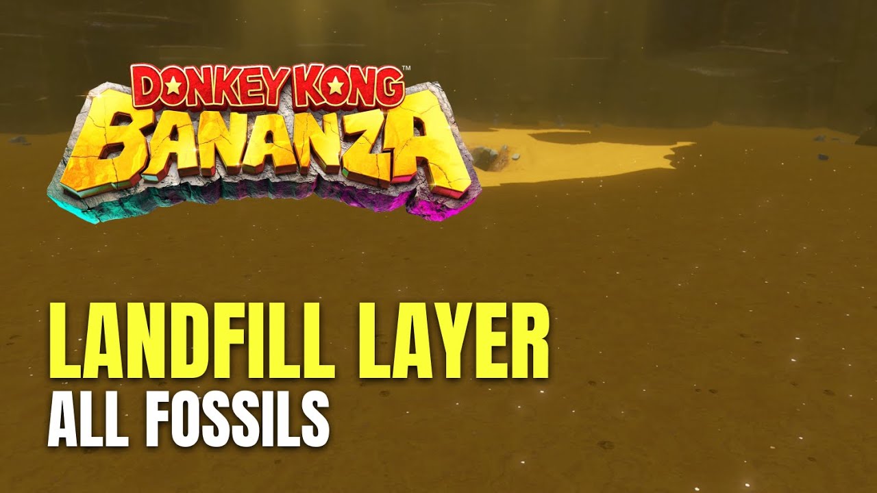 Donkey Kong Bananza Landfill Layer All Fossils Locations - 100% Guide