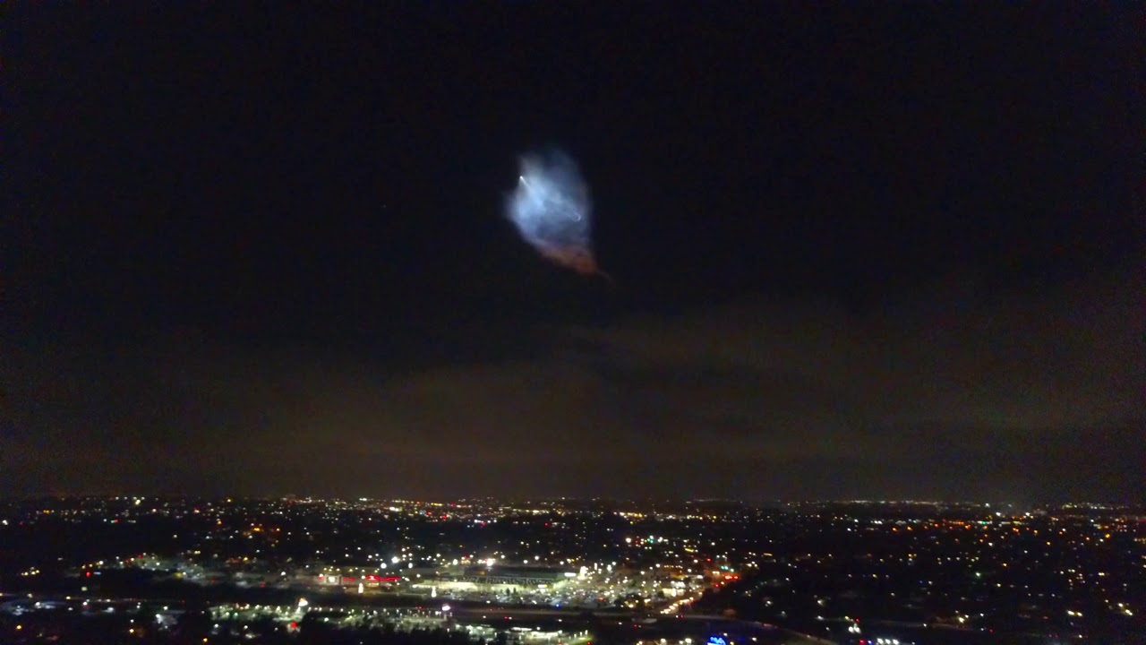 SpaceX rocket launch captured with my drone