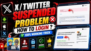 How to Login Suspended Twitter in BGMI 2026 | this account is suspended | bgmi twitter login problem