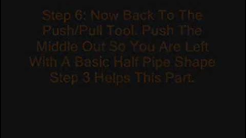 How to make a halfpipe in Google Sketchup