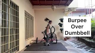 Burpee over dumbbell #MoveWithMaj