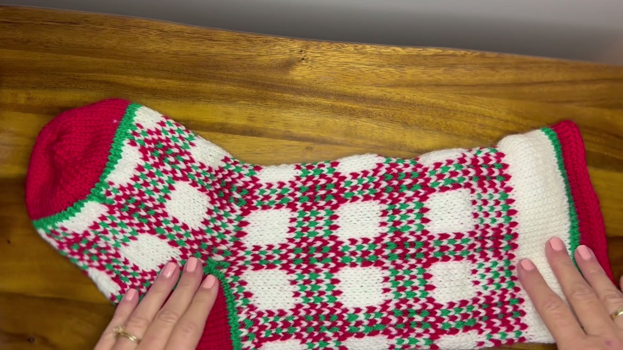 Lining a Knitted Christmas Stocking