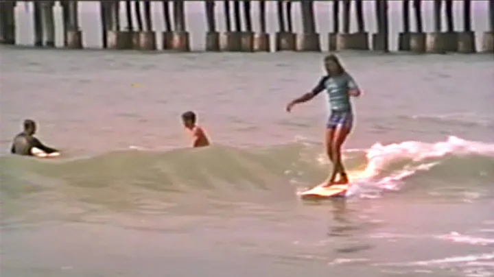 Surfing Naples Pier in 1989