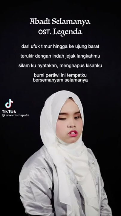 VIRAL TIKTOK|ARIANINISMAPUTRI|Abadi Selamanya Ost Legenda#Short