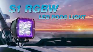 (MICTUNING) RGBW LED Pods Light
