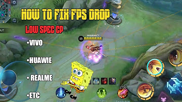 HOW TO FIX FPS DROP ON LOW SPEC CP | VIVO | HUAWIE | REALME | ETC | NO PASSWORD-JUTZ PLAY
