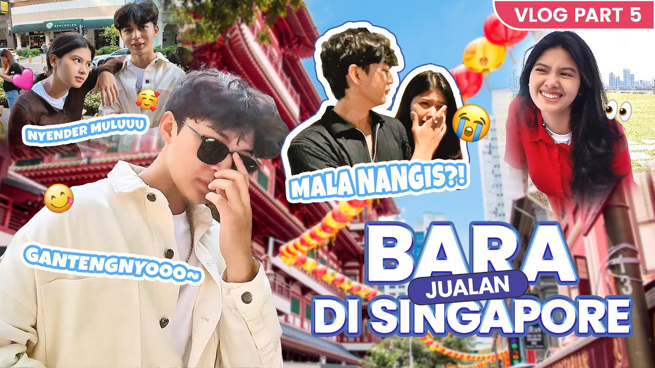 VLOG 5 - RAKHA ISENG BANGET SAMPE MALA KESEL ⁉️, BARA JUALAN DI SINGAPORE 😂