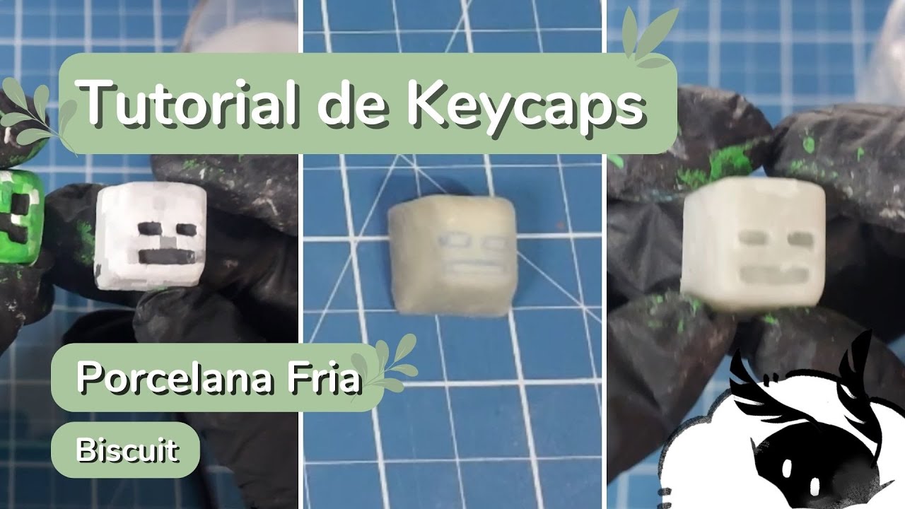 Paper Tutorial Keycaps Tutorial | Como fazer Keycaps de Porcelana Fria/Biscuit - YouTube