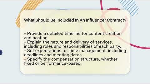 What Should Be Included In An Influencer Contract? - Everyday-Networking