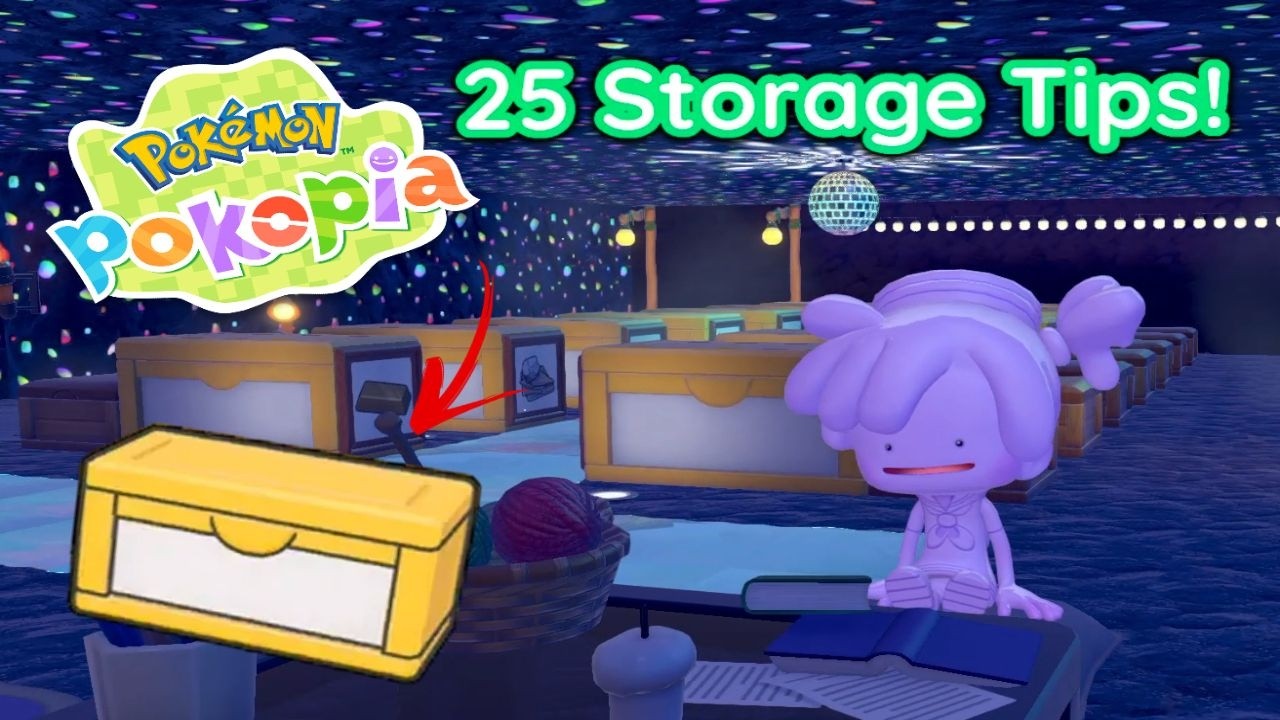 25 Pokopia Storage Tips! - ULTIMATE STORAGE FACILITY - YouTube