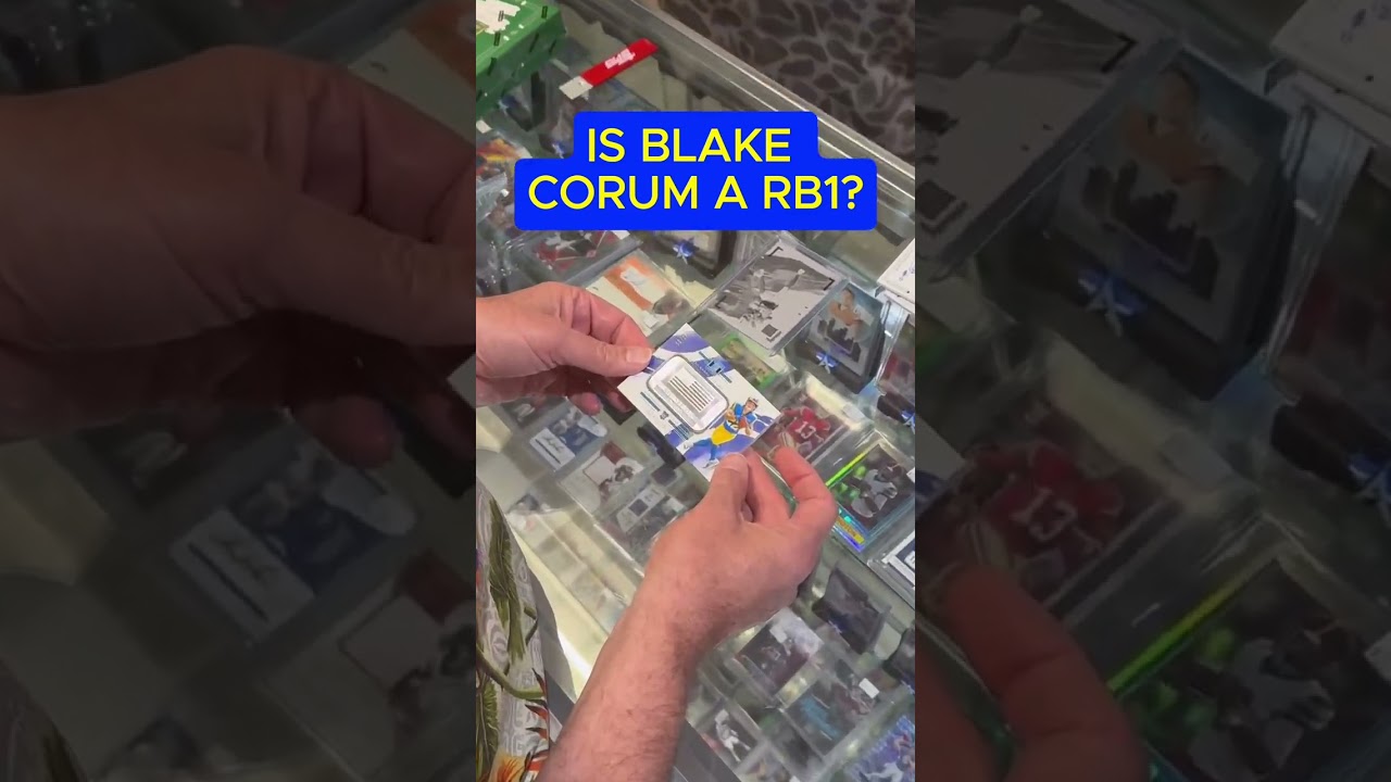 Should Blake Corum get more touches? #shorts #nfl #sportscards