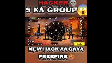 Five Hacker in one group free fire 👽 #shorts #freefire #trending #viral #hacker