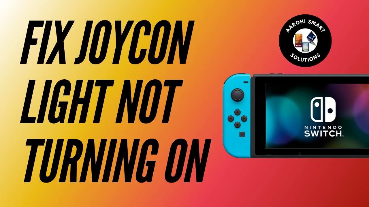 How to Fix Nintendo JoyCon Controller Lights Not Turning On - YouTube