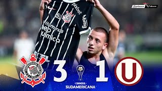 Corinthians 3 x 1 Universitario ● Sudamericana 2023 Extended Goals &amp; Highlights HD