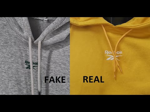 Reebok hoodie real vs fake. How to spot fake Reebok sweatshirts and ...