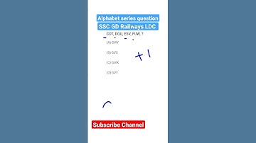 Alphabet Series | SSC GD / LDC / MTS | #reasoning #shorttrick #shorts