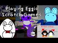 Playing eggio scratch games