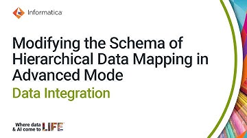 Modifying the Schema of Hierarchical Data Mapping in Advanced Mode in Data Integration