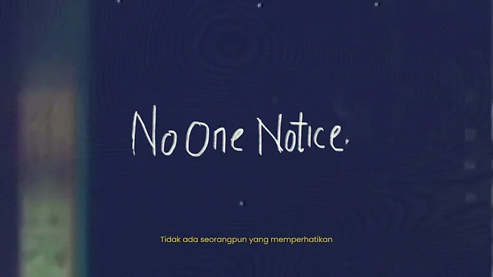 The Marias - No One Noticed (Lirik Terjemahan)