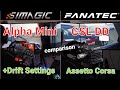 Simagic Alpha Mini vs Fanatec CSL DD Drifting Assetto Corsa + Alpha Mini Drift Setup