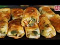 Dumpling skin spring roll。教你用饺子皮自制春卷，简单又方便，酥脆可口，非常好吃！