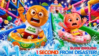 Rio and Bomi Went to the Amusement Park… THEN Everything Turned Into Chaos! 😱🎢 | Slow English (A2) screenshot 1