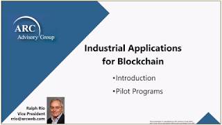 Applications of Industrial Blockchain