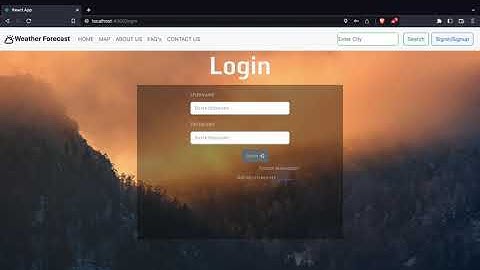 Weather Application built using MERN Stack