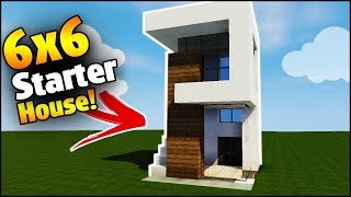 Minecraft House Tutorial: 6x6 Modern House - Best House Tutorial