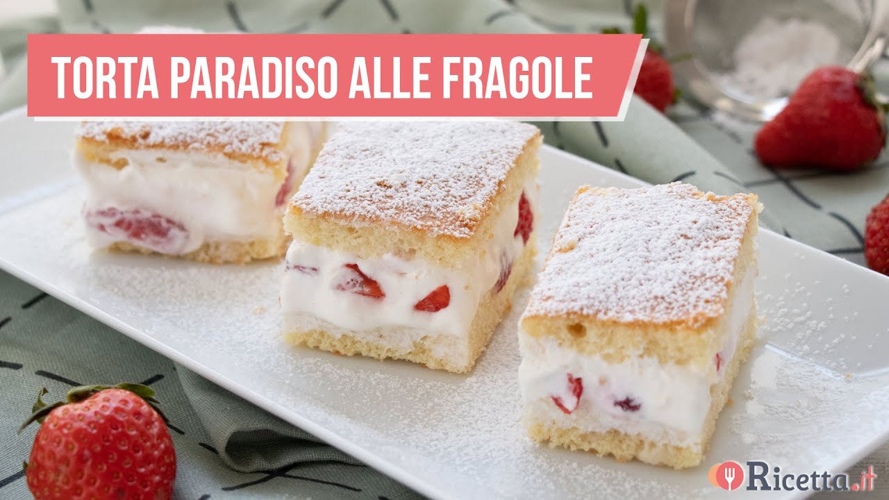 Torta paradiso alle fragole, velocissima, non ci crederai! - Ricetta.it