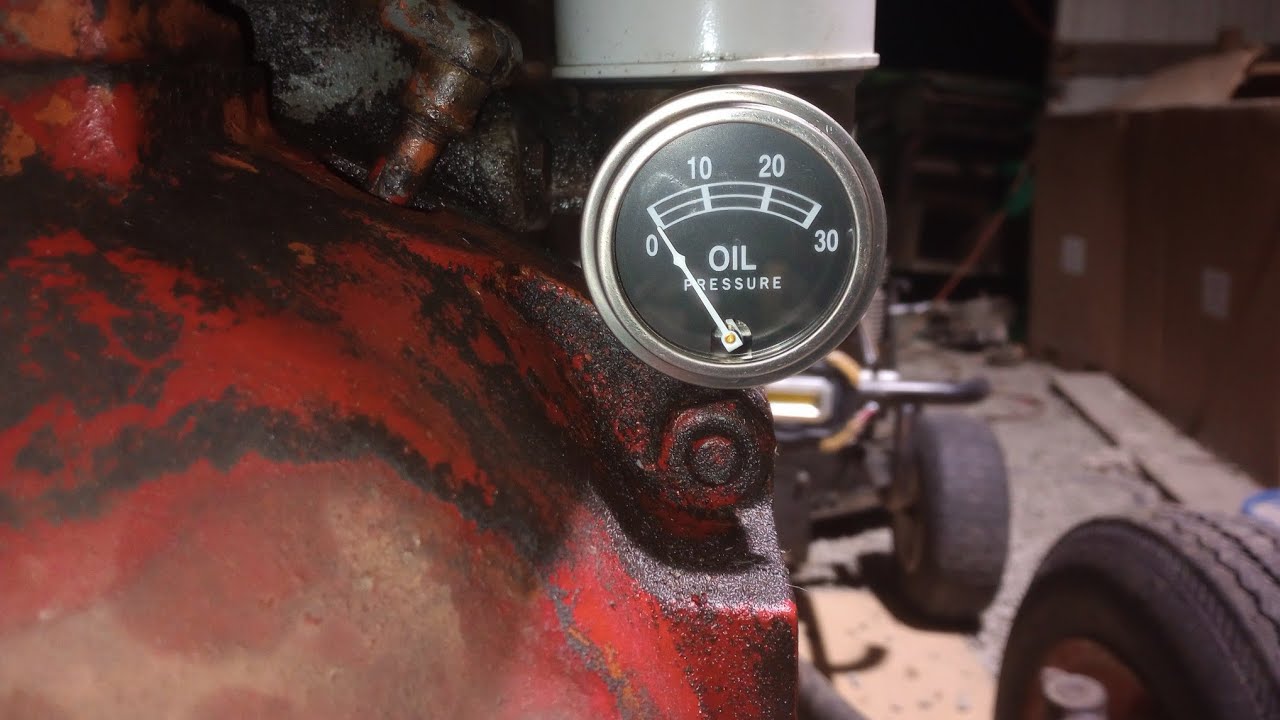 new oil pressure gauge for the 1938 Allis Chalmers b how much oil