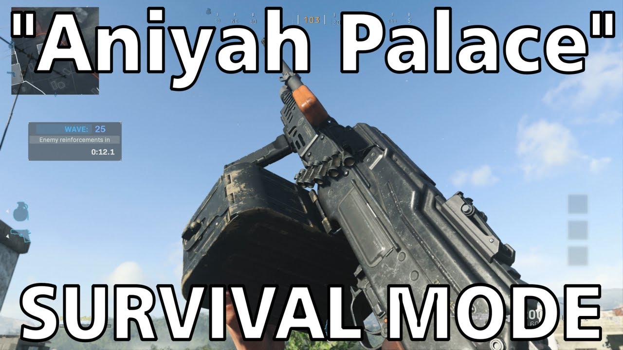 Easy Round 25 Survival "Aniyah Palace" Solo Playthrough - Modern Warfare (PS5)