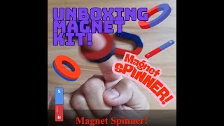 Unboxing Magnet Kit &amp; Fun Magnet Spinner Experiment!   #magnet  #experiment #science #magnetic #diy