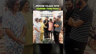 Jkbose class 12th topper 🔥🙌 #jammukashmir #neet #jee #physics #success #12thresult #topper