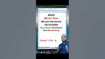 ASOS HS Final Year Result Declared #result