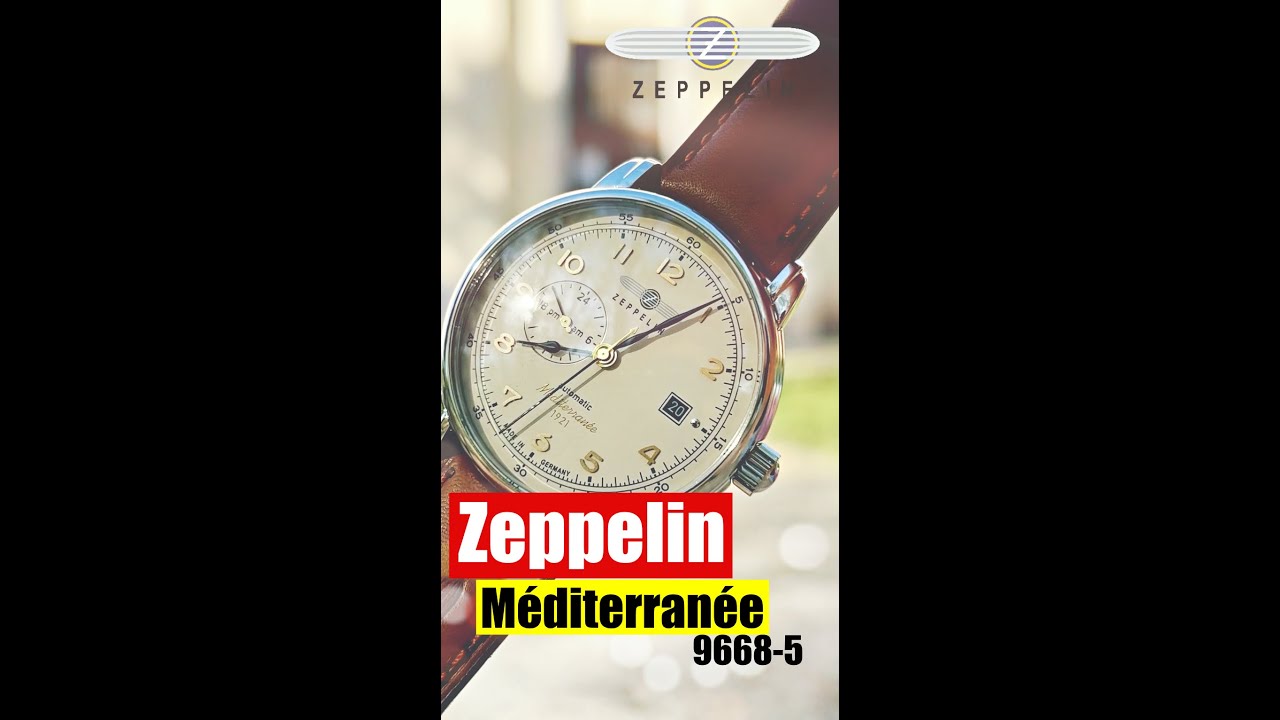 Zeppelin Méiterranée 9668-5 férfi automata óra - YouTube