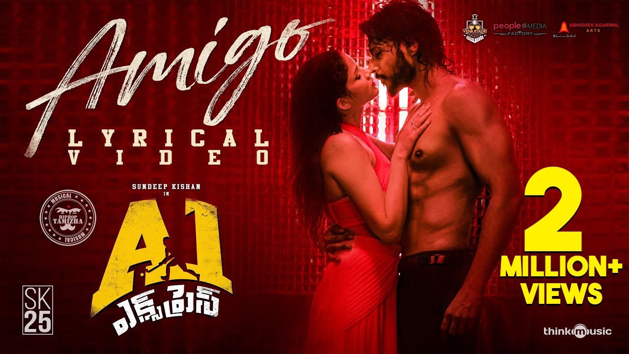 A1 Express | Amigo Lyrical Video | Sundeep Kishan, Lavanya Tripathi | Hiphop Tamizha
