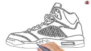 jordan shoe sketch