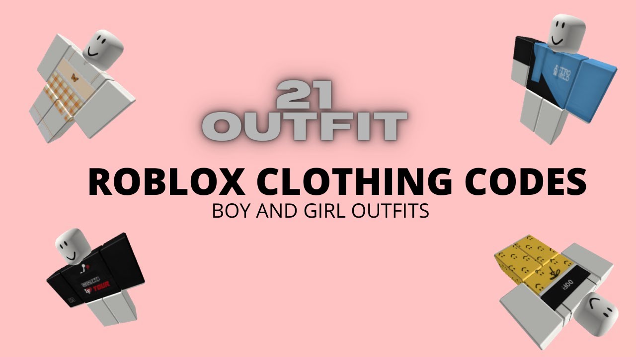21 roblox outfits (roblox clothing codes for boys and girls) - YouTube