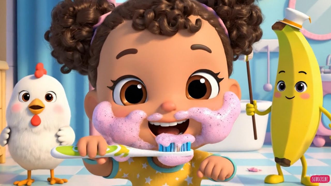Чистите зубы! Время чистить зубы! | Курица Банан | Детские стишки