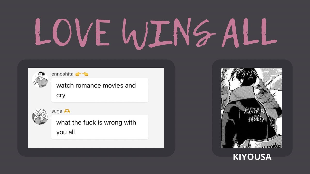 haikyuu x iu | haikyuu texts | LOVE WINS ALL | [read desc]