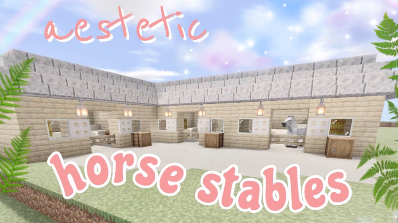 Aesthetic Horse Stables Minecraft Speedbuild YouTube Aesthetic Horse Stables Minecraft Speedbuild YouTube