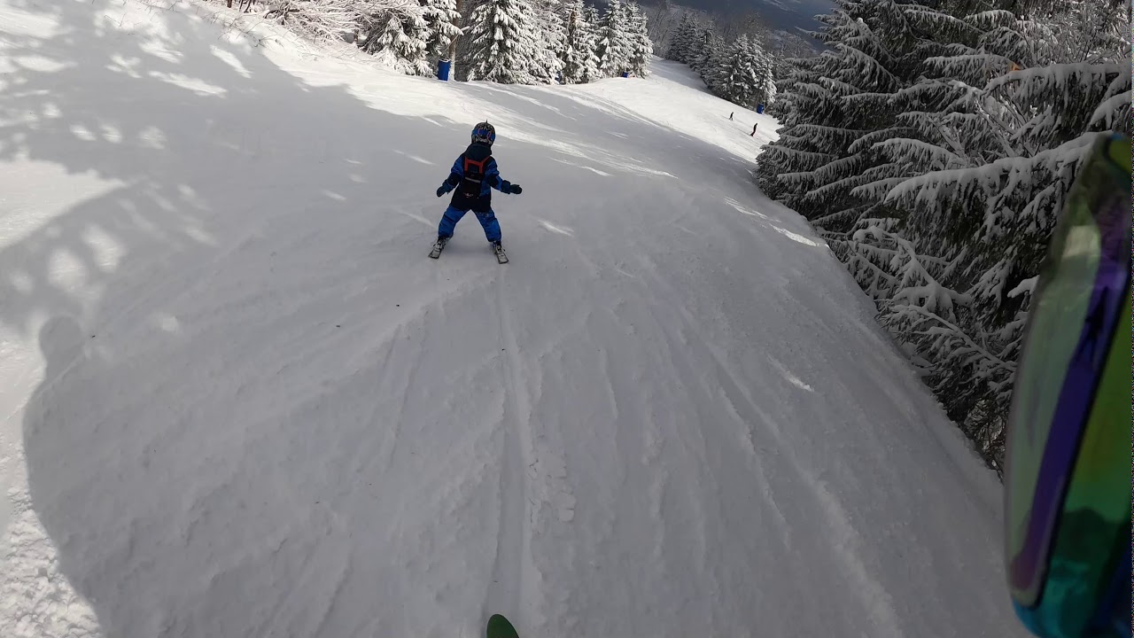 202002 Elk Mountain Mikey Skiing