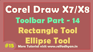 Rectangle and Ellipse Tool  CorelDraw 2019 | Learn CorelDraw Tutorial in Hindi with PDF