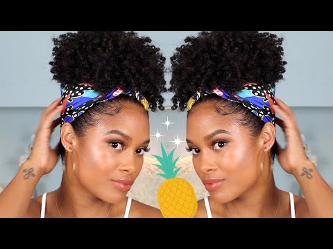 Pineapple Tutorial For Short Natural Hair Beauty School Makeup