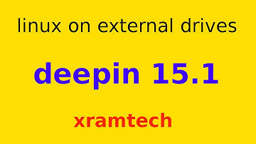 Installing Deepin 15.1 on an external drive.