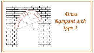 Draw Rampant arch type 2