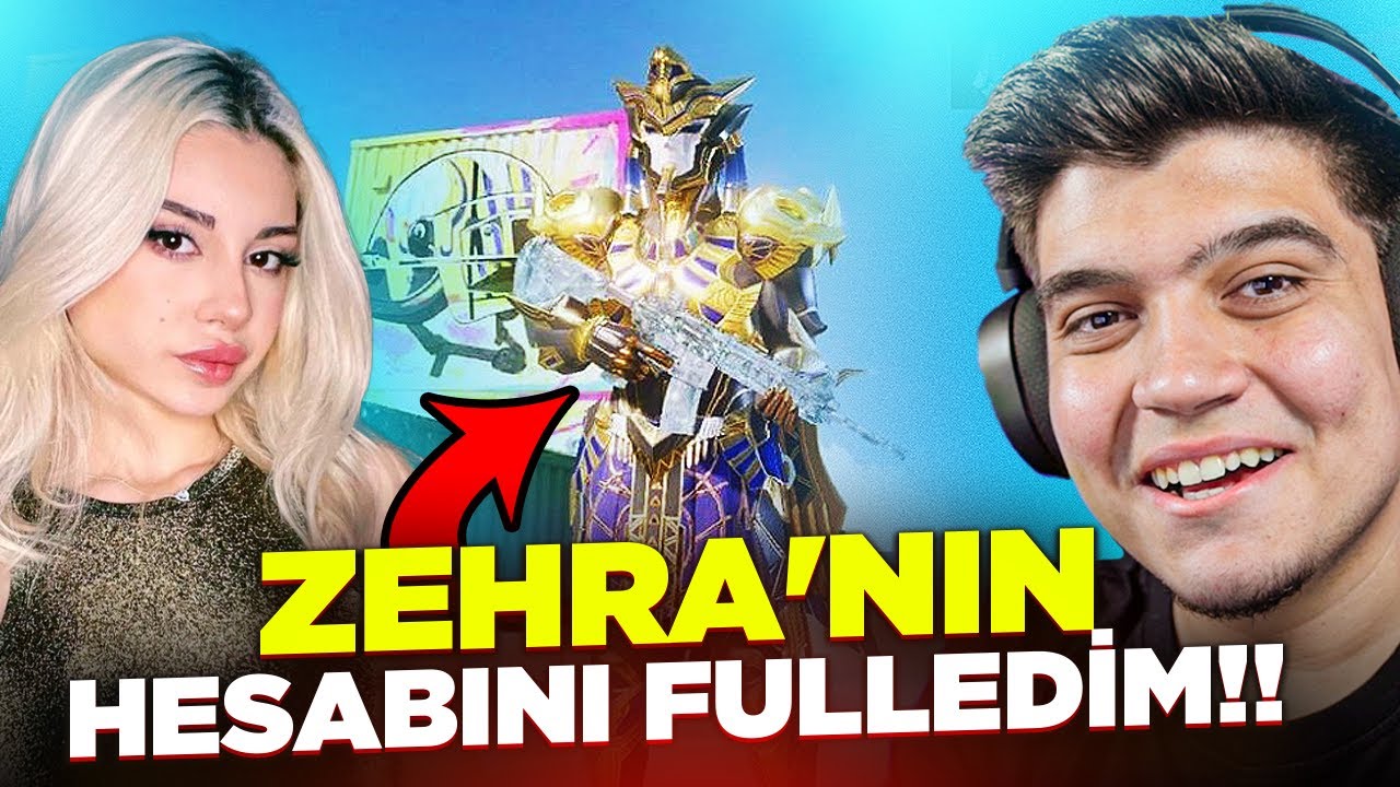 ZEHRAYA SÜRPRİZ!! 😮 KIZ ARKADAŞIMIN HESABINI FULLEDİM(!) | PUBG Mobile